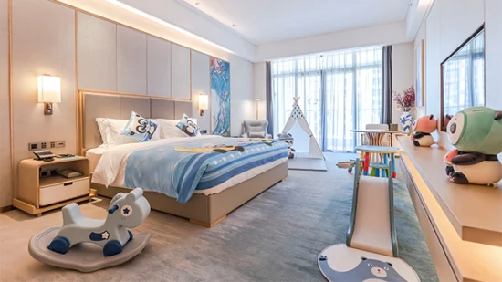 Ronghetai 맞춤형 호텔 침실 세트 현대적인 루즈한 목재 가구 10% 할인
